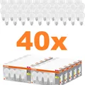 40er Vorteilspack Osram E27 LED Lampe in Glühlampenform 8.5W wie 60W 2700K warmw