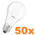 10 x 5er-Pack Osram E27 LED Lampe in Glühlampenform 8.5W wie 60W 2700K warmweiße