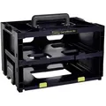 raaco Sortimentskasten raaco CarryMore 80 Sortimentskoffer (B x H x T) 386 x 241 x 278 mm (CarryMore 80) schwarz
