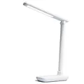 EINLICHT LED Schreibtischlampe | PULT | touch dimmbare Schreibtischleuchte kabellos 400 Lumen, Akku Leselampe einstellbar schwenkbare Nachttischlampe neutralweiß 4000K 34cm hoch, USB-C laden, weiß