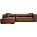 Miliboo Ecksofa, Braun, Textil, 160x65x267 cm, Wohnzimmer, Sofas & Couches, Sofas