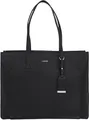 Calvin Klein Damen Shopper Must Medium mit Reißverschluss, Schwarz (Ck Black), Einheitsgröße