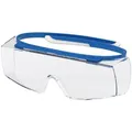 Uvex Schutzbrille super OTG 9169260, klar, Überbrille, blau, für Brillenträger