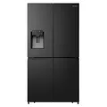 Hisense Hi7 Freistehend Flügeltürkühlschrank, Schwarz, 584 l, Freistehend, Amerikanische Tür, Schwarz, Berührung, LED, An Tür - Schwarz