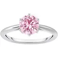 THOMAS SABO Fingerring Schmuck Silber 925 Ring Solitär, TR2474-051, TR2474-414, mit Zirkonia (synth) rosa|silberfarben 58