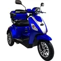Rolektro E-Trike 25 V.3 Blau - 25 km/h - Lithium-Akku 60V-30AH - 1000W - Reichweite 70 km - LED Licht - Blau