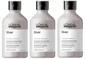 3x Loreal Professional Serie Expert Violet Dyes + Magnesium Silver Shampoo 300 m