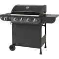 El Fuego Gasgrill Columbus 4+1 AY0563 schwarz mit Seitenbrenner - Schwarz