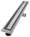 VILSTEIN Duschrinne 160cm | Befliesbar | Edelstahl Bodenablauf Komplettset | Extra flach | Siphon mit Geruchsstop | Haarsieb