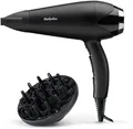 BaByliss Haartrockner BaByliss Turbo Smooth 2200 Haartrockner, D572DE, 2200 W, 2200W, Fön mit Ionen-Technologie, Föhn mit 2 Aufsätzen inkl. Diffusor