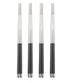 BAYLI Pizzaschneider 4 Paar Chinesische Essstäbchen Set aus Edelstahl, edle Sushi Stäbchen