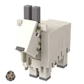 Mattel Minecraft HDV15 - Goat Action-Figur (ca 8 cm) mit 1 Bauelement und Zubehör, Aufbauspielzeug nach dem Vorbild des Videospiels, Spielzeug Sammlergeschenk für Fans und Kinder ab 6 Jahren