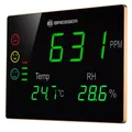 BRESSER CO2-Messgerät Smile XXL mit CO2-Ampel und extragroßem LED-Display