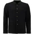 OS Trachten Trachtenjanker Enage Slim Fit, Stehkragen, Wolle grau|grün 52