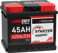 Langzeit Autobatterie 45Ah 12V 420AEN Batterie ersetzt 44Ah