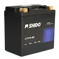 SHIDO LTX14-BS Lithium Motorradbatterie 4Ah 12V YTX14-BS LiFePO4 Batterie Akku
