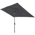 Doppler Sonnenschirm, Anthrazit, Metall, Textil, 300x200 cm, höhenverstellbar, Knickgelenk, stabile Strebegelenke, UV-beständig, wetterbeständig, Sonnen- & Sichtschutz, Sonnenschirme