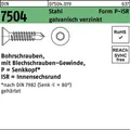 500er PACK(Stk)  007504001070042045 Bohrschraube DIN 7504 Senkkopf m.Innensechsr