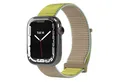 EAZY CASE Uhrenarmband Nylon Band für iWatch 10 9 8 7 6 5 4 3 2 SE Ultra, Klettv Wechselband Stoff Apple Watch 42mm bis 49mm Stoff Natur Beige