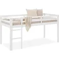 Homestyle4u Hochbett 90x200 in Weiß 1433