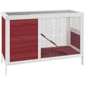 vidaXL Kleintierkäfig Kaninchenstall Mokka 103x44x69,5 cm Massivholz Kiefer braun