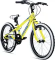 Bergsteiger Kansas 24 Zoll Kinderfahrrad, geeignet für 8, 9, 10, 11 Jahre, Shimano 6 Gang-Schaltung, Mountainbike mit Weißwandbereifung, Jungen-Fahrrad, Mädchen-Fahrrad
