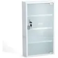 Zeller Present Medizinschrank, Weiß, Metall, 3 Fächer, 30x60x12 cm, Badezimmer, Badezimmerschränke, Medizinschränke