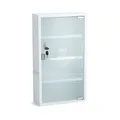 ZELLER 18122 Medizinschrank, Metall weiß pulverbeschichtet/Glas, abschließbar...