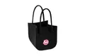 Sallys Filz Einkauftasche Shopper mit Henkel - Tragetasche (25 x 25 x 25 cm)
