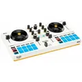 Hercules DJControl Mix Ultra – Drahtloser 2-Deck Controller mit Akkubetrieb – Optimiert für Algoriddim djay – Hochwertige Verarbeitung & RGB... - Weiß