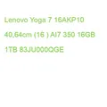 Lenovo Yoga 7 16AKP10 40,64cm (16 ) AI7 350 16GB 1TB 83JU000QGE (0198156721433)