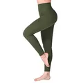 SINOPHANT Leggings Damen High Waist - Blickdicht Leggins mit Bauchkontrolle für Sport Yoga Gym(1 Armee grün,S-M)