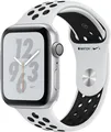 Apple Watch Nike+ Series 4 44 mm Aluminiumgehäuse silber am Nike Sportarmband pu
