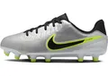 Nike Legend 10 Academy Fg/Mg Kinder Fußballschuh, Metallic Silver/Black-Volt, 35.5