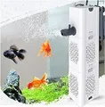 OsAtNb Aquarienfilter 4in1 Aquarienfilter, 500-1800L/H Aquarien Filter mit 2 Filterschwämmen Wasserpumpe Sauerstoff Belüftung Wave Maker für 20L-1500L Aquarium (30W 1800L/H)
