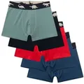 Sanetta Boxer Jungen Boxershort 5er Pack Baumwollmischung (Packung, 5er Pack) blau|bunt|grün|rot|schwarz 128