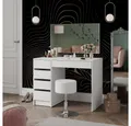 Vicco Schminktisch Thalia, Weiß Hochglanz, 100 cm mit Hocker