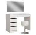 Vicco Schminktisch Thalia, Weiß Hochglanz, 100 cm mit Hocker