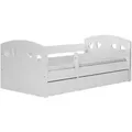 Raumhirsch Furniture Kinderbett, Weiß, Holzwerkstoff, 1-Sitzer, 1 Schubladen, Rechteckig, 80x160 cm, Kinder- & Jugendzimmer, Kindermöbel, Kinderbetten, Kindereinzelbetten