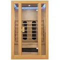 Infrarotkabine Nyborg S120k Keramikstrahler & Hemlockholz, 2 Personen, 120 X 105 X 190 Cm, Led Farblicht & Glastür, Infrarotsauna Sauna - Artsauna