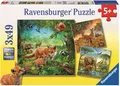 3 x 49 Teile Ravensburger Kinder Puzzle Tiere der Erde 09330