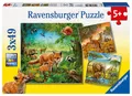 Ravensburger Puzzle Tiere der Erde Puzzle 3 x 49 Teile, 49 Puzzleteile