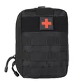YOCOOL Militärische Taktische First Aid Kit Tasche MOLLE Pouch Medical Tasche Notfallbox Survival Ausrüstung Camping im Freien für Wandern Camping Airsoft Reisen Schwarz