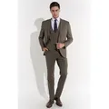 SteffenKlein Anzug Slim-Fit (3-tlg) braun 52