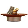 Feuerschale Svenskav Grace M 2076, Edelstahl, Rost, Metall, 58x13.6x58 cm, Grüner Punkt, Made in Europe, Handmade in Europe, abnehmbare Standfüße, hitzebeständig, Freizeit, Campingzubehör, Feuerschalen