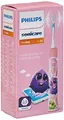 Philips Sonicare For Kids Elektrische Zahnbürste HX6352/42, Kinder länger, Für Kinder ab 3 Jahr, 2 Reinigungsprogramme, mobile Applikation, Farbaufkleber