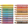 STABILO Buntstift Multitalent-Stift woody 3 in 1 VE=18 Stück + 1 Spitzer + 1 Pinsel.
