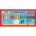 Stabilo Buntstifte woody 3 in 1, 880/18-3, Multitalent-Stifte inkl. Pinsel und Spitzer, 18 Stück