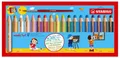 Woody Buntstifte 3in1 18 Farben + STABILO Anspitzer
