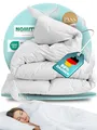 Daunendecke Winter 135x200 cm | 90% Daunen & 10% Federn | 900g Füllgewicht | ...